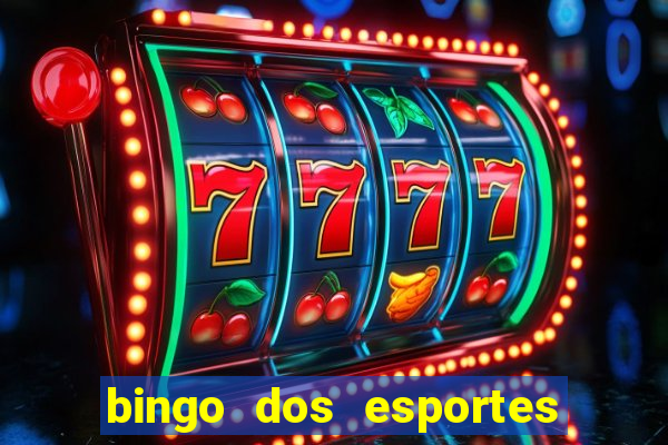 bingo dos esportes para imprimir